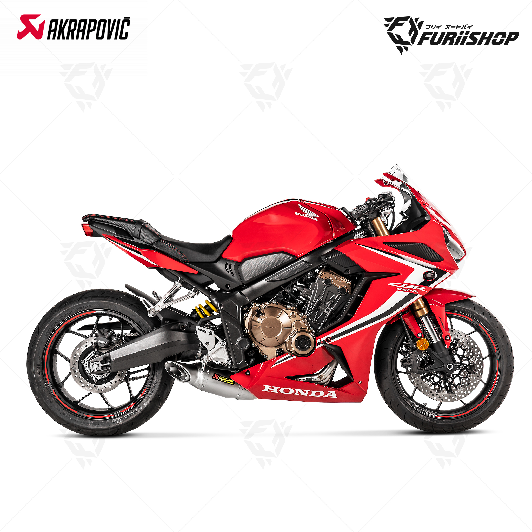 ท่อมอเตอร์ไซค์ Arrow 4-2-2 Twin Moto GP Titanium : for Honda CBR650R/CB650R 2019-2023