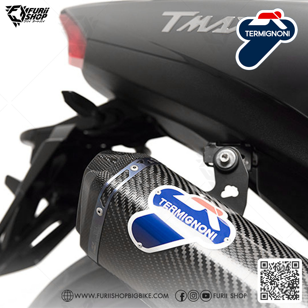 ท่อมอเตอร์ไซค์ Termignoni Carbon : for Yamaha TMAX530 SX/DX 2017-2019 & TMAX560 2020-2021
