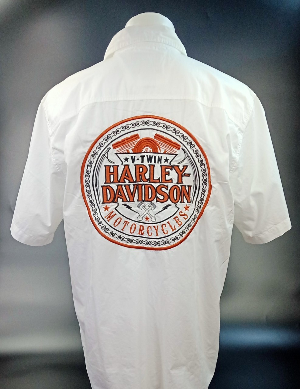 เสื้อ Shirt แขนสั้นปักลาย #97646 ไซส์ L