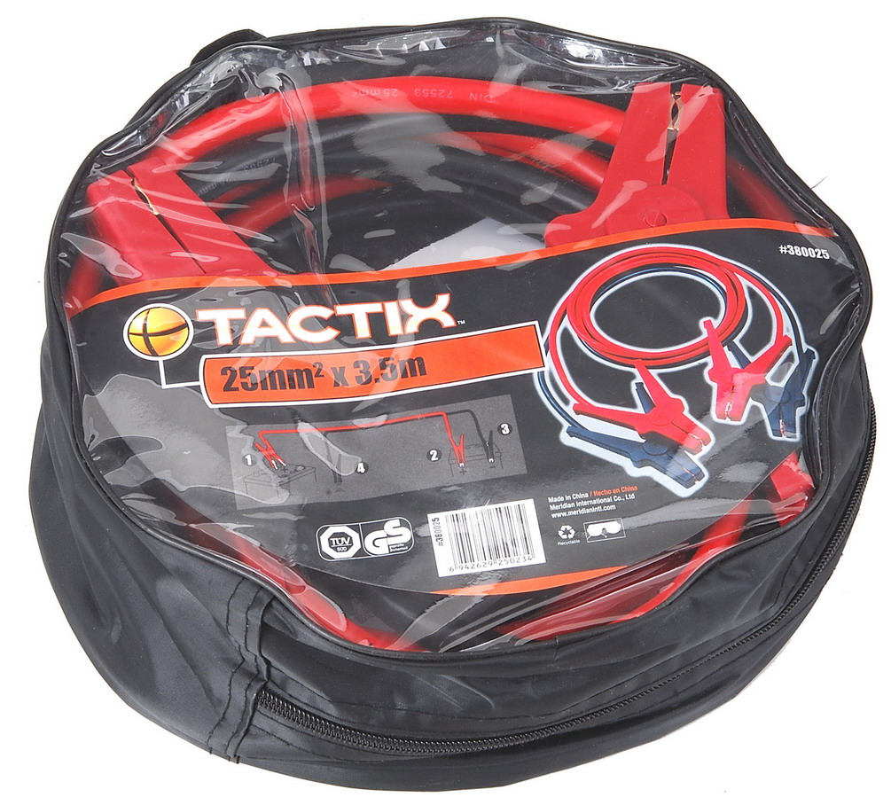 สายพ่วงแบตเตอร์รี่ Heavy Duty (CCA) 380025 25mm*3.5m TACTIX