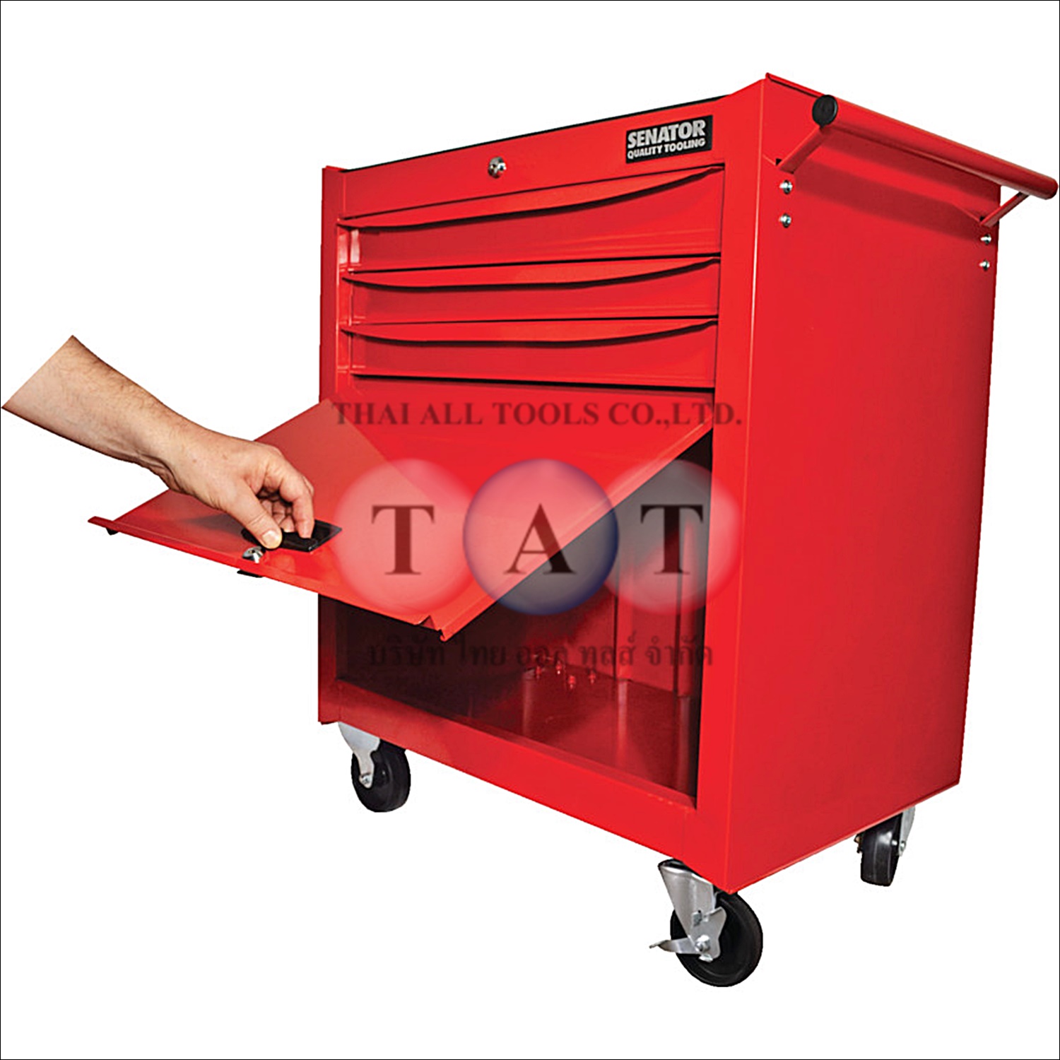 ตู้เครื่องมือ 3 ลิ้นชัก SENATOR รุ่น Workshop สีแดง | Roller Cabinet รับน้ำหนัก 300 กก.