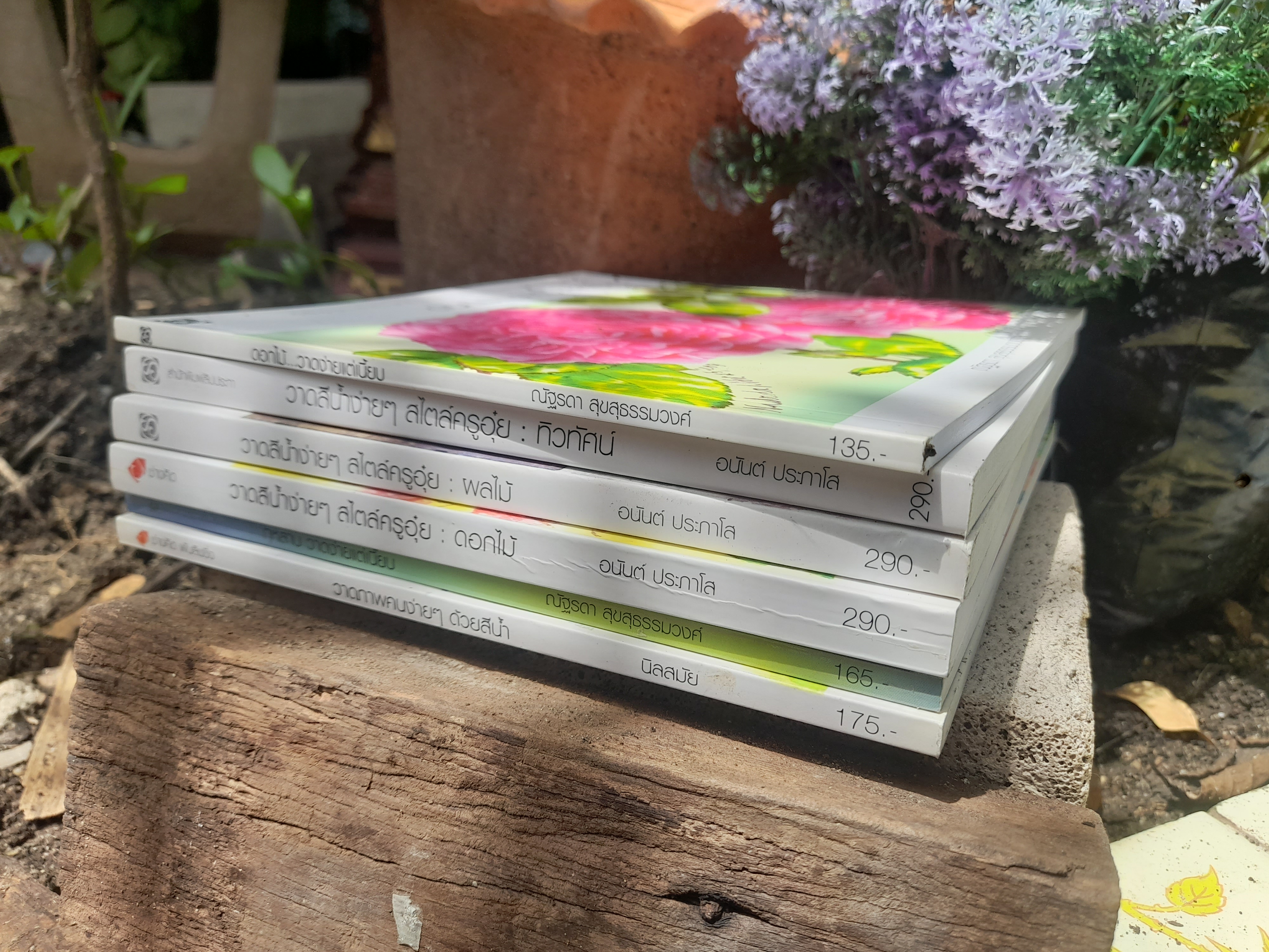 หนังสือเทคนิคและขั้นตอนการวาดสีน้ำอย่างละเอียด