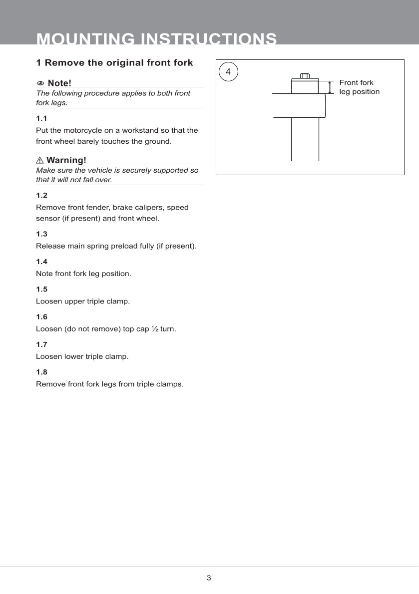 สปริงโช้คหน้า Ohlins FKA113 For Triumph Scrambler 1200 XE (Showa) 2019-2022
