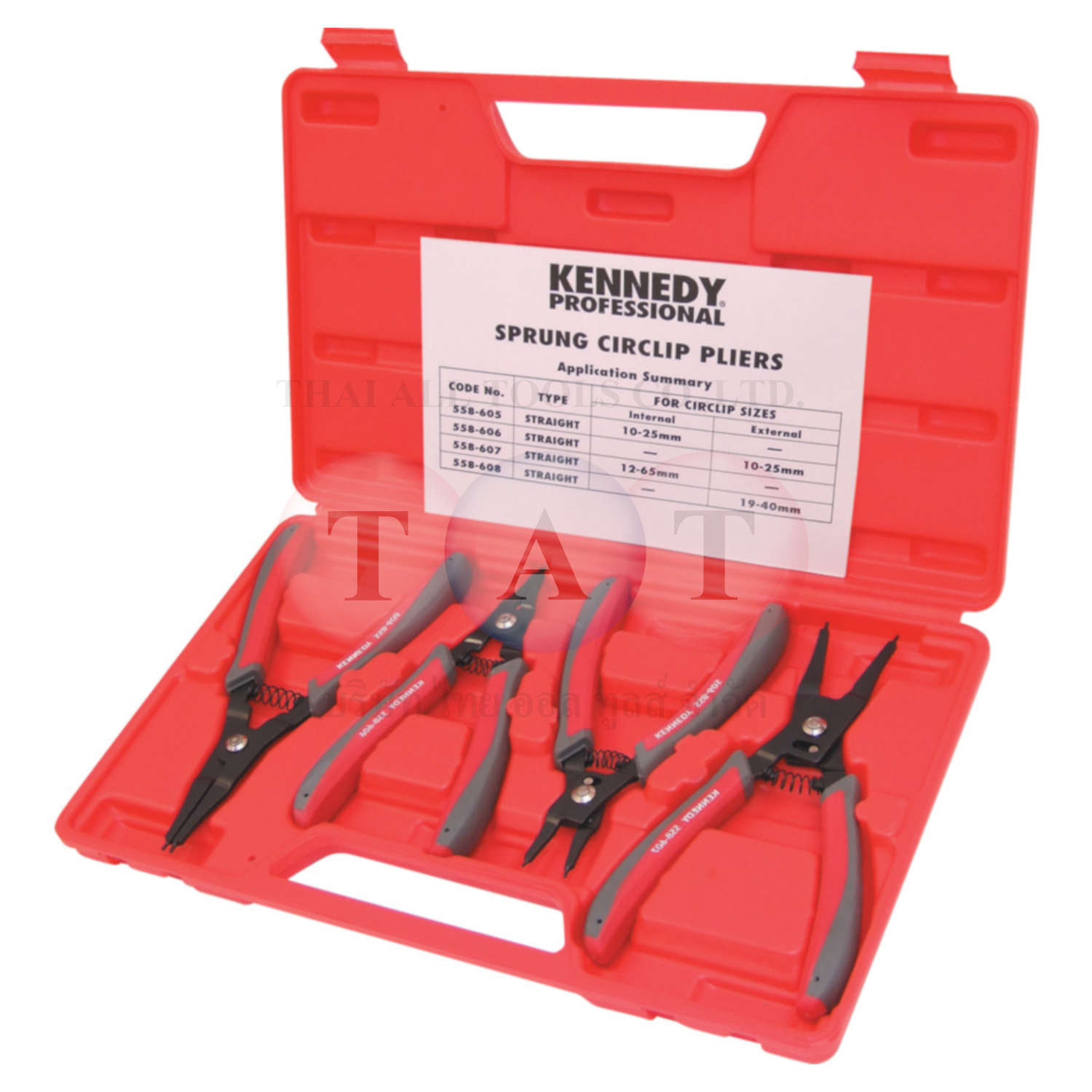 ชุดคีม 10-65mm SPRUNG CIRCLIP PLIER SET (4-PCE) KENNEDY
