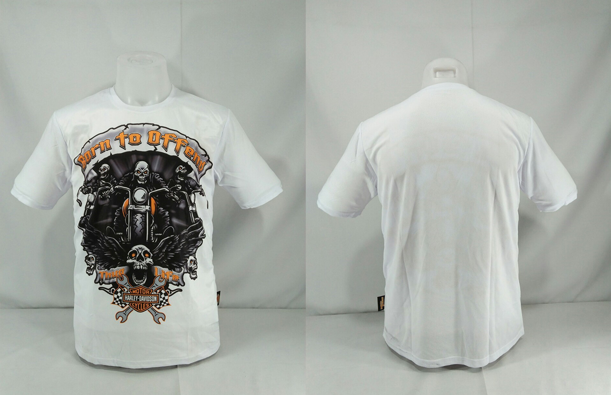T-Shirt ผ้าไมโครไฟเบอร์ ขาว #112 M