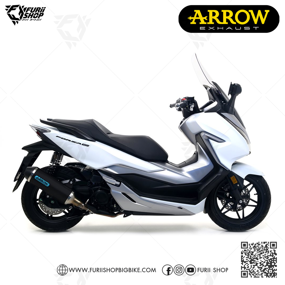 ท่อมอเตอร์ไซค์ Arrow slip on Dark Honda Forza350 2020 ท่อแต่ง ท่อสูตร ท่อบิ๊กไบค์ ท่อBigbike ท่อไอเสีย