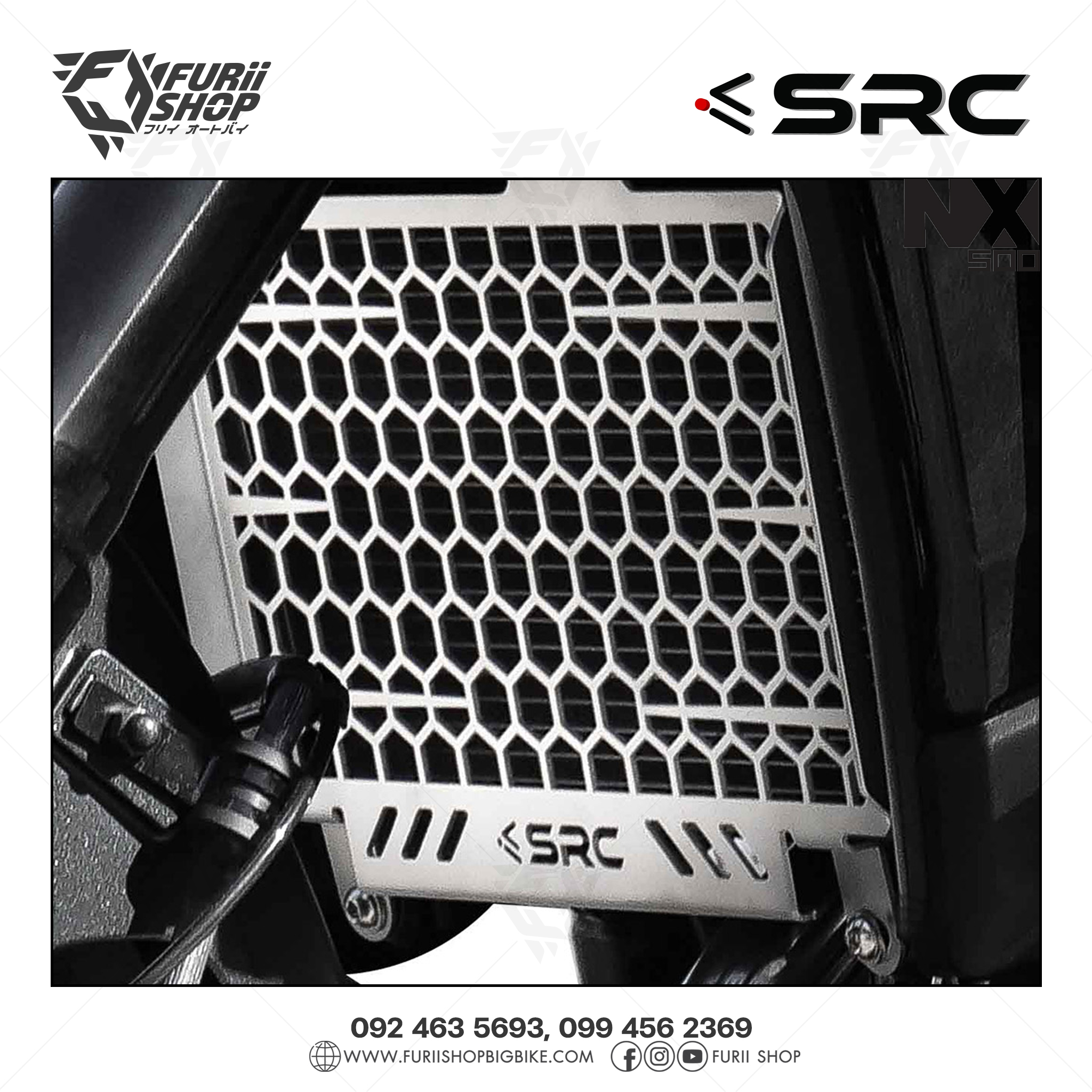 การ์ดหม้อน้ำ Radiatog Guard SRC For Honda NX500