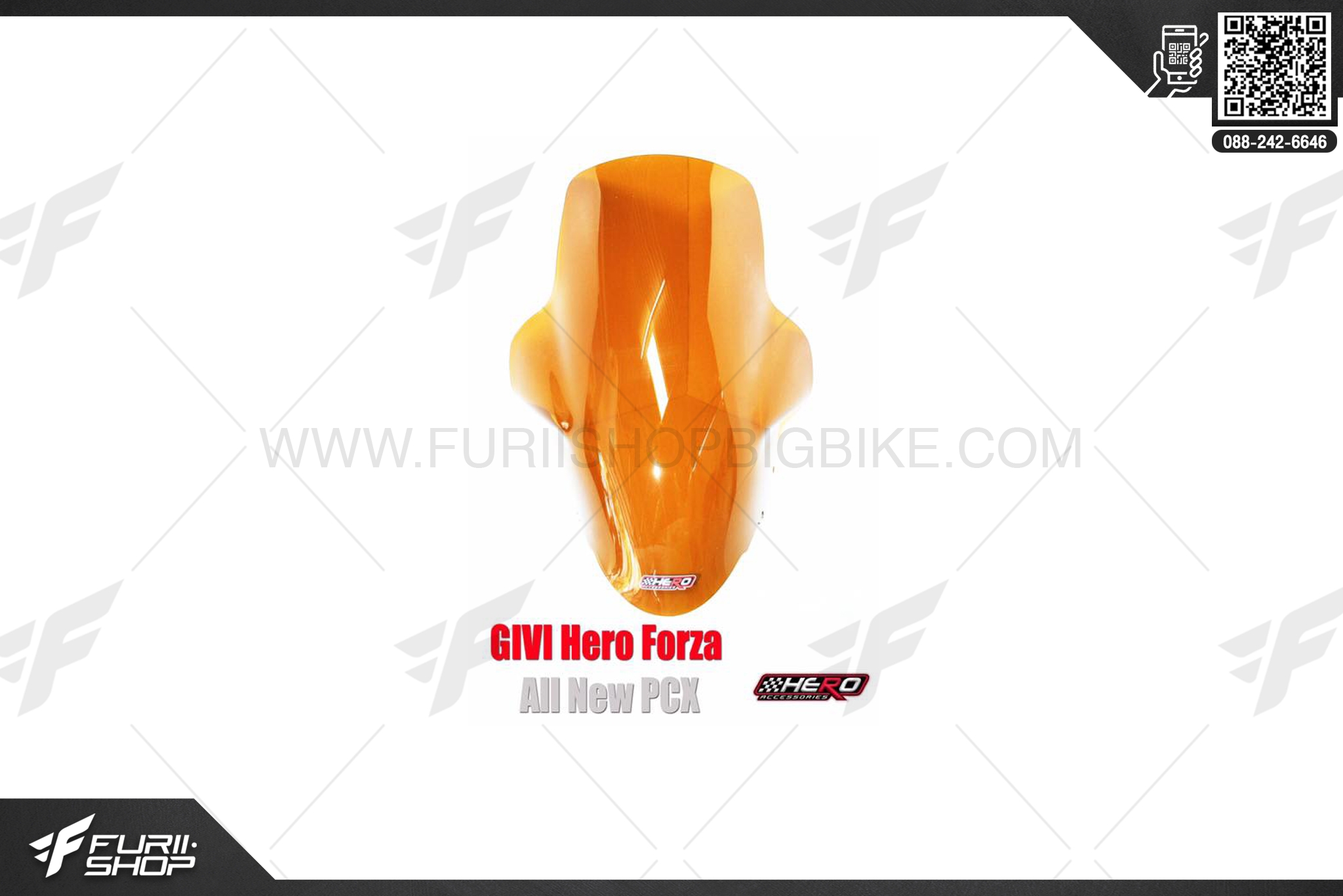 ชิวหน้า HERO : GIVI FORZA ALL NEW FOR HONDA PCX 150