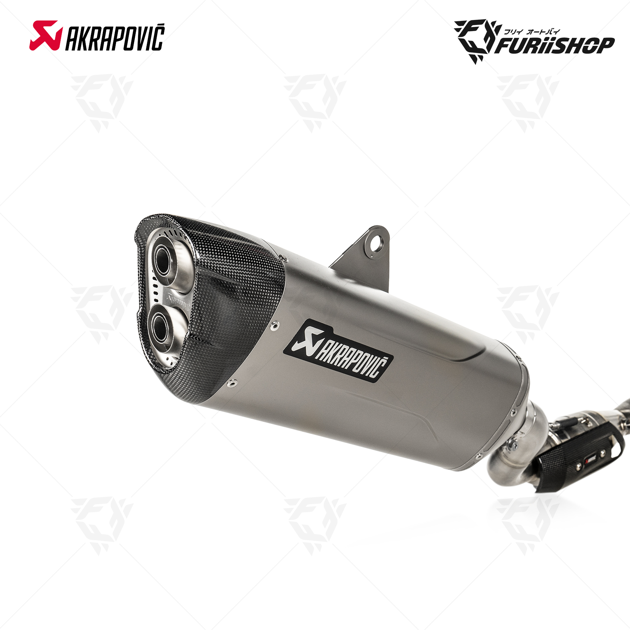 ท่อแต่ง Akrapovic Titanium New Shape Catalytic Carbon : for Yamaha TMAX530 SX/DX 2017-2019 & TMAX560 2020-2021 & All new Tmax560 2022-2023 สำเนา