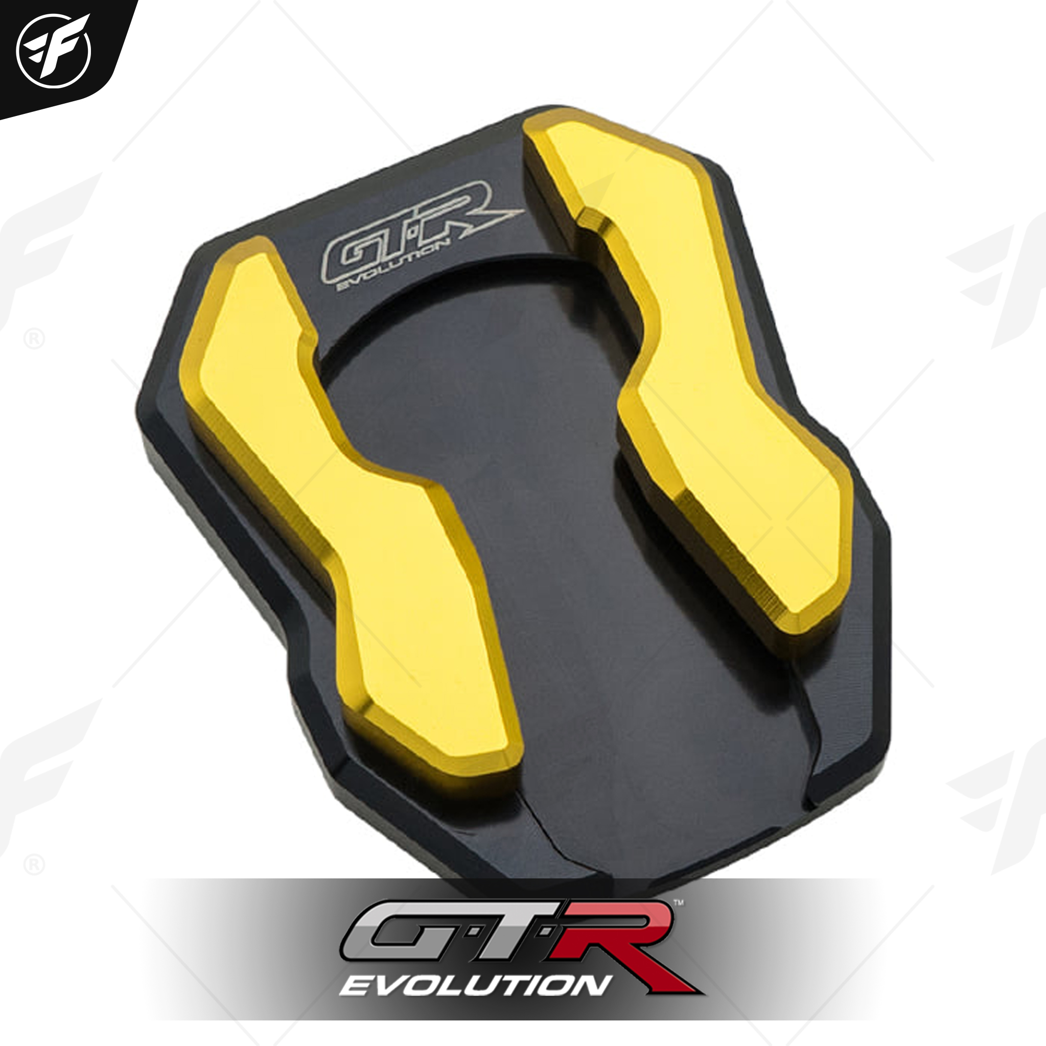 แผ่นรองขาตั้งข้าง3ชิ้น GTR V2 N-MAX-155 ปี2020/ADV-150/FORZA-350 ปี2020/AEROX-155/CLIK150I ทอง