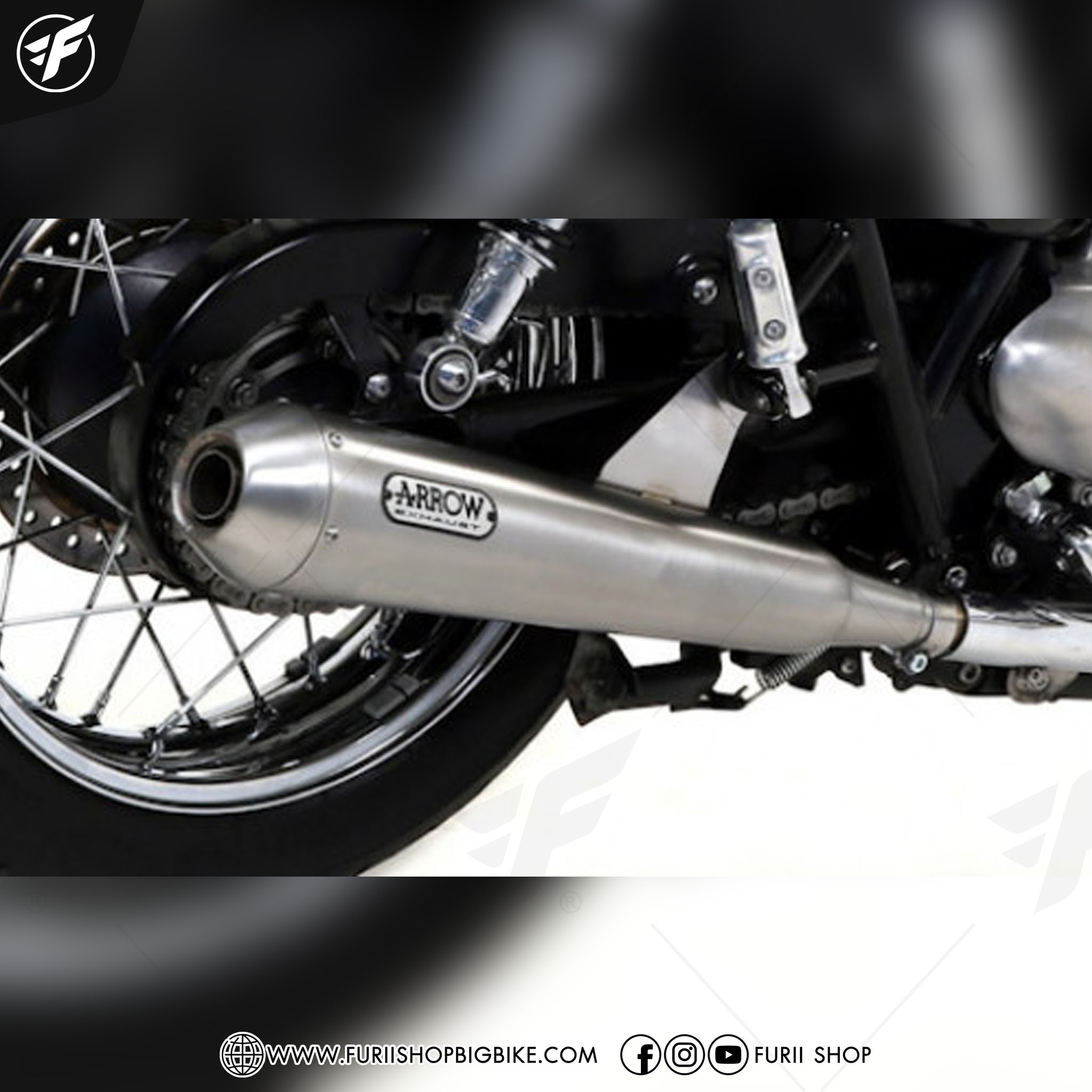 ท่อ ARROW - SLIP SS 2:2 FOR Triumph T100 2017-2021 Bonneville