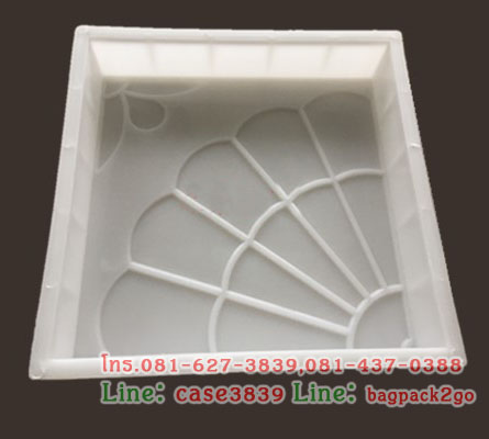 แม่พิมพ์บล็อคคอนกรีต ลายบานชื่น ขนาด 25x25x5 cm 5 ชิ้น