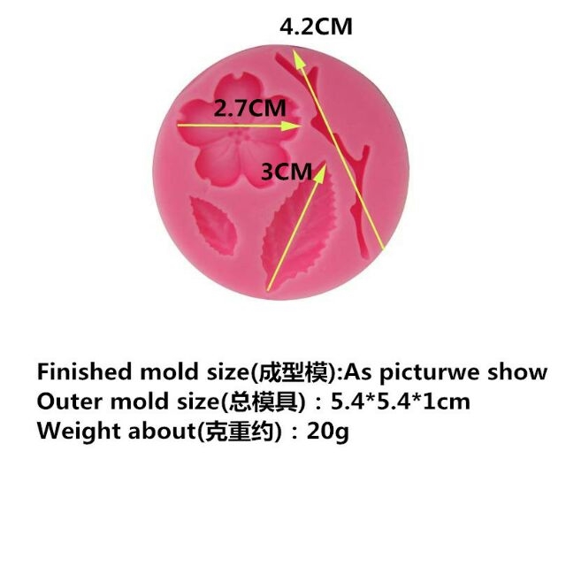 ซิลิโคนฟองดอง Siricon...ดอกไม้ ใบไม้