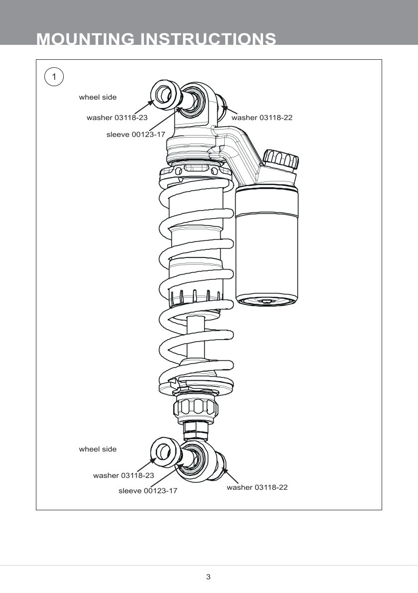 โช๊คหลังแต่ง Ohlins HD752 For Harley-Davidson XL Sportster ปี 2004-2022