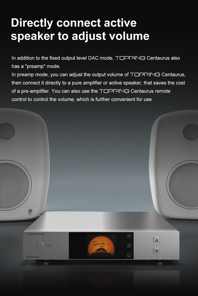 Topping Centaurus DAC ตั้งโต๊ะแบบ R2R ประสิทธิภาพสูง รองรับ Dual Hi-Res ประกันศูนย์ไทย
