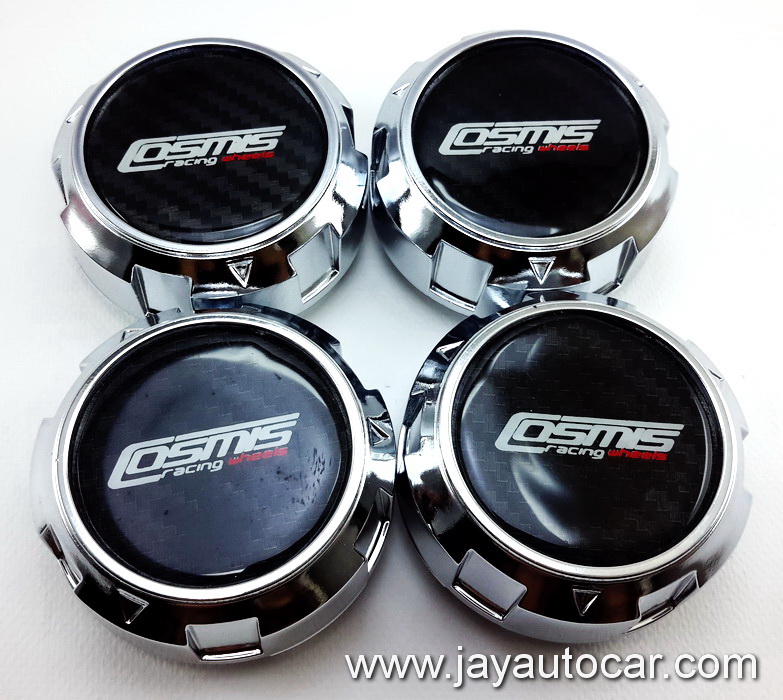 ฝาล้อรถยนต์ แม็กแต่ง สำหรับ ล้อแม็ก COSMIS RACING WHEELS สีเงิน ขนาด 62 มิล 1ชุด 4ชิ้น สวยมาก