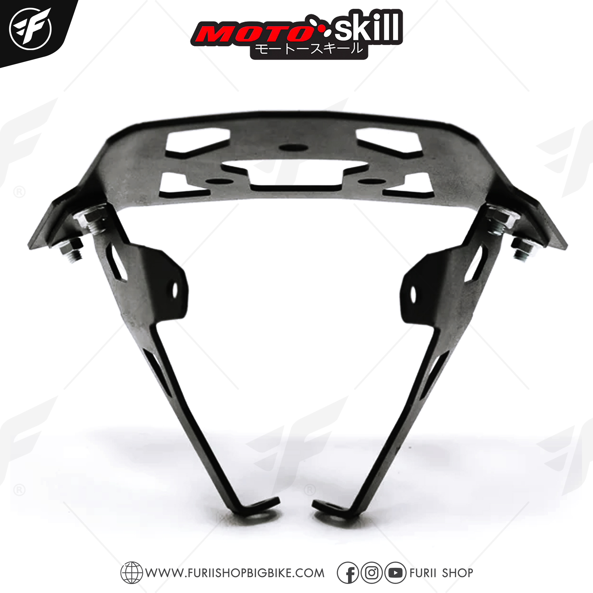 แร็คท้าย MOTOSKILL Top Rack สำหรับ Kawasaki ER 6N