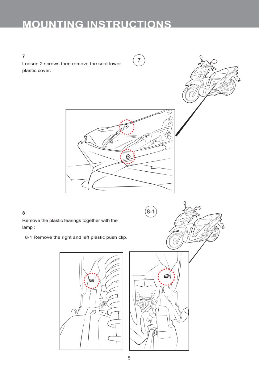 โช๊คหลังแต่ง Ohlins HO545 For Honda Click 125i ปี 2015-2017