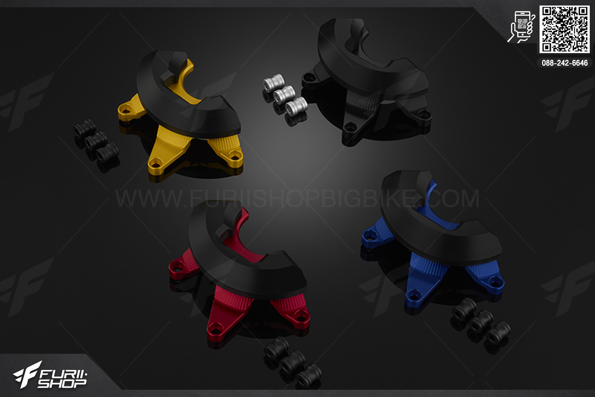 ชุดกันล้มเครื่อง กันแคร้ง Engine Guard Set (Left) Bikers Yamaha MT-03 (2016-2020)
