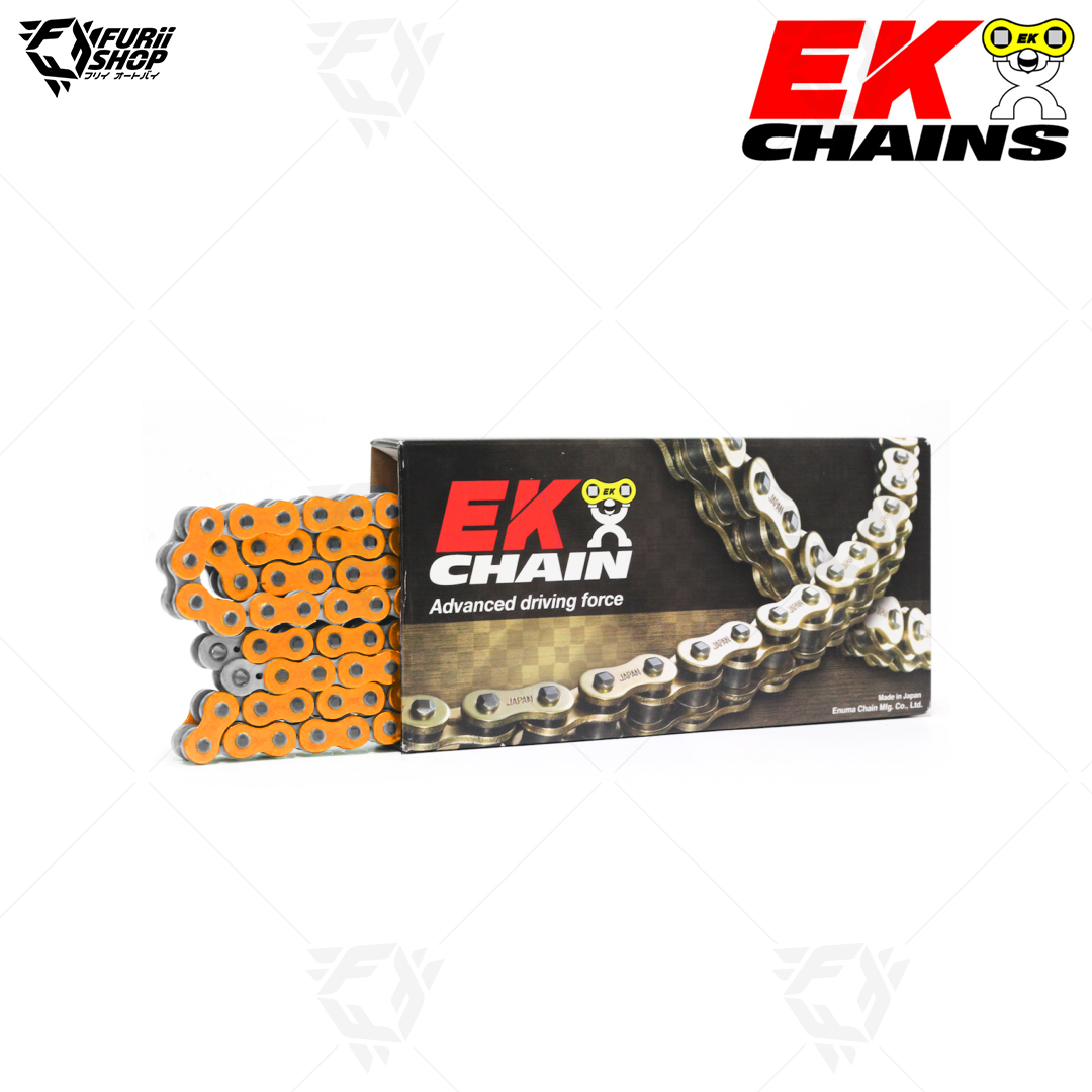 โซ่ EX MOTORCYCLE CHAINS QX-RING SRX2 SERIES(ส้มเงา) ขนาด 520 : รองรับ 750 cc