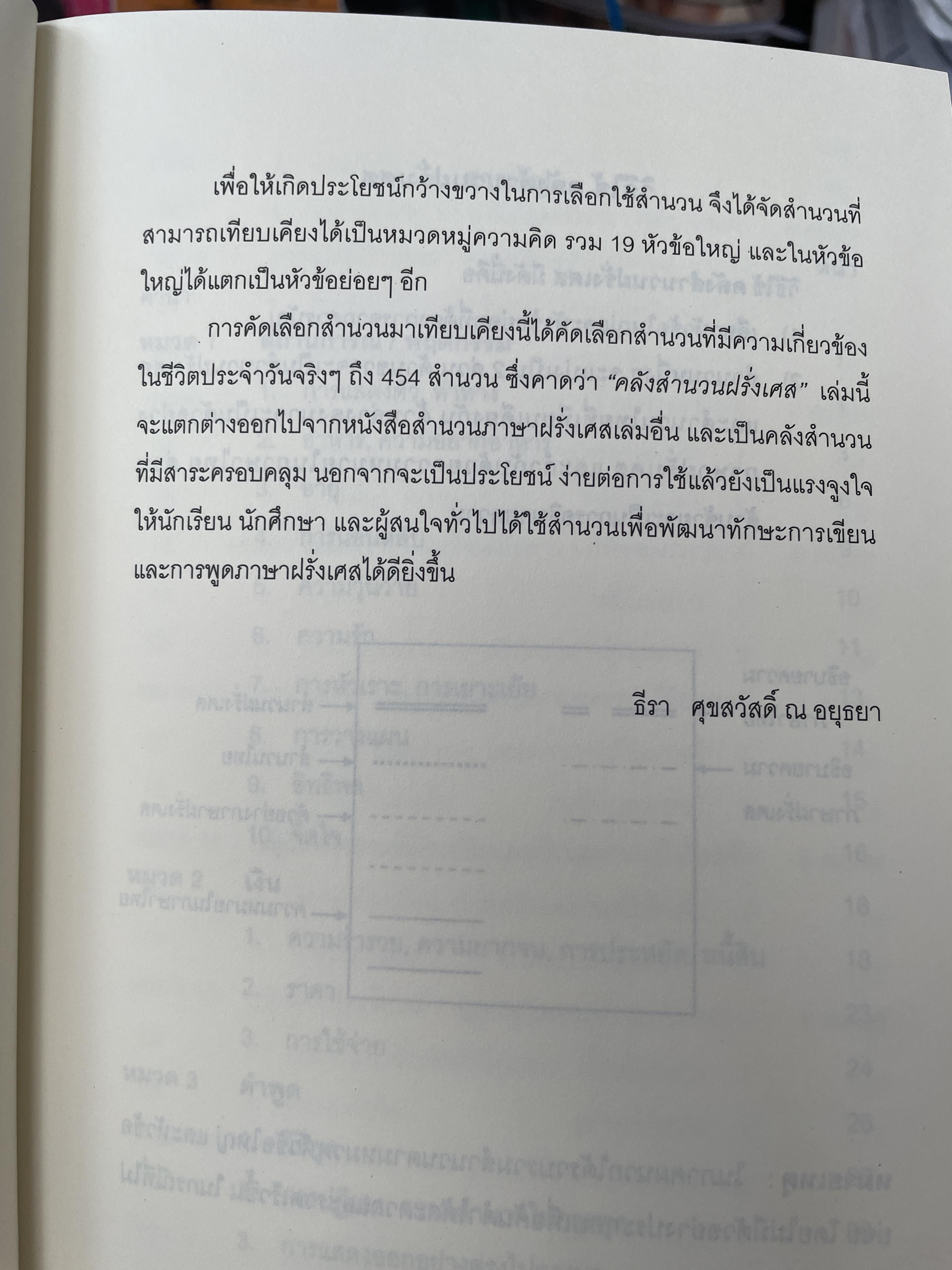 คลังสำนวนฝรั่งเศส ผู้เขียน รศ.ดร.ธีรา ศุขสวัสดิ์ ณ อยุธยา 1,500 กรัม