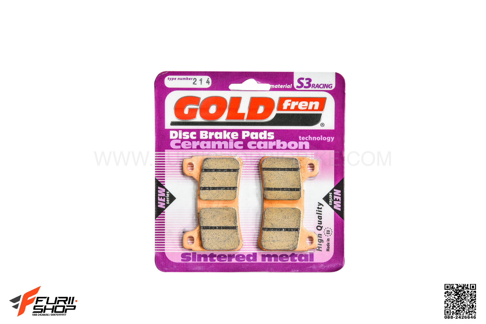 ผ้าเบรกหน้า GOLDFREN S3 FOR HONDA CB1000 (2009-2016)