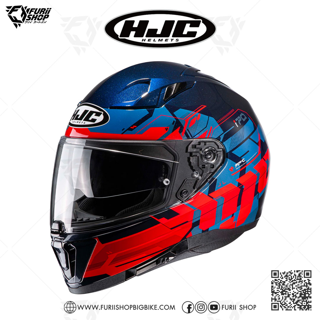 หมวกกันน็อคเต็มใบ(มีแว่นกันแดด) HJC I70 : ALLIGON MC21