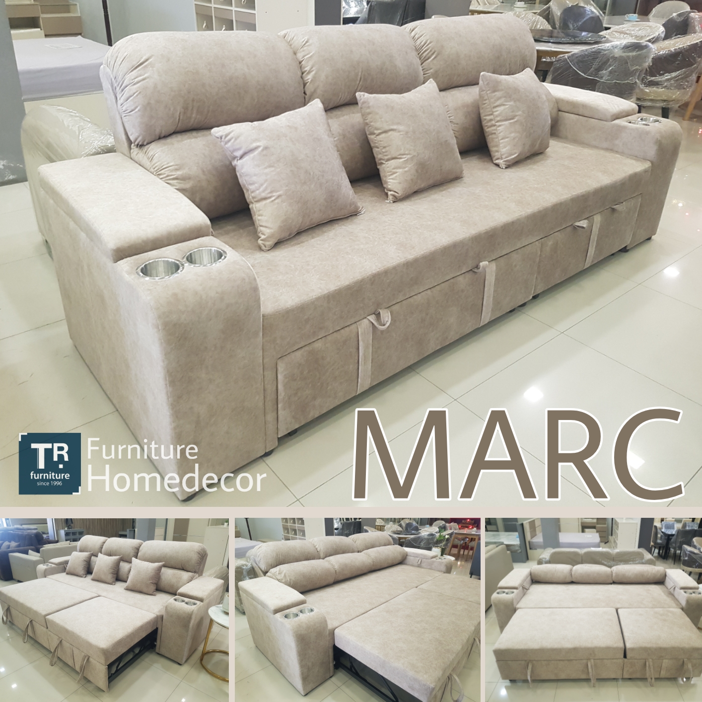 โซฟา 2 สปาโก้ รุ่น Marc 260 cm.