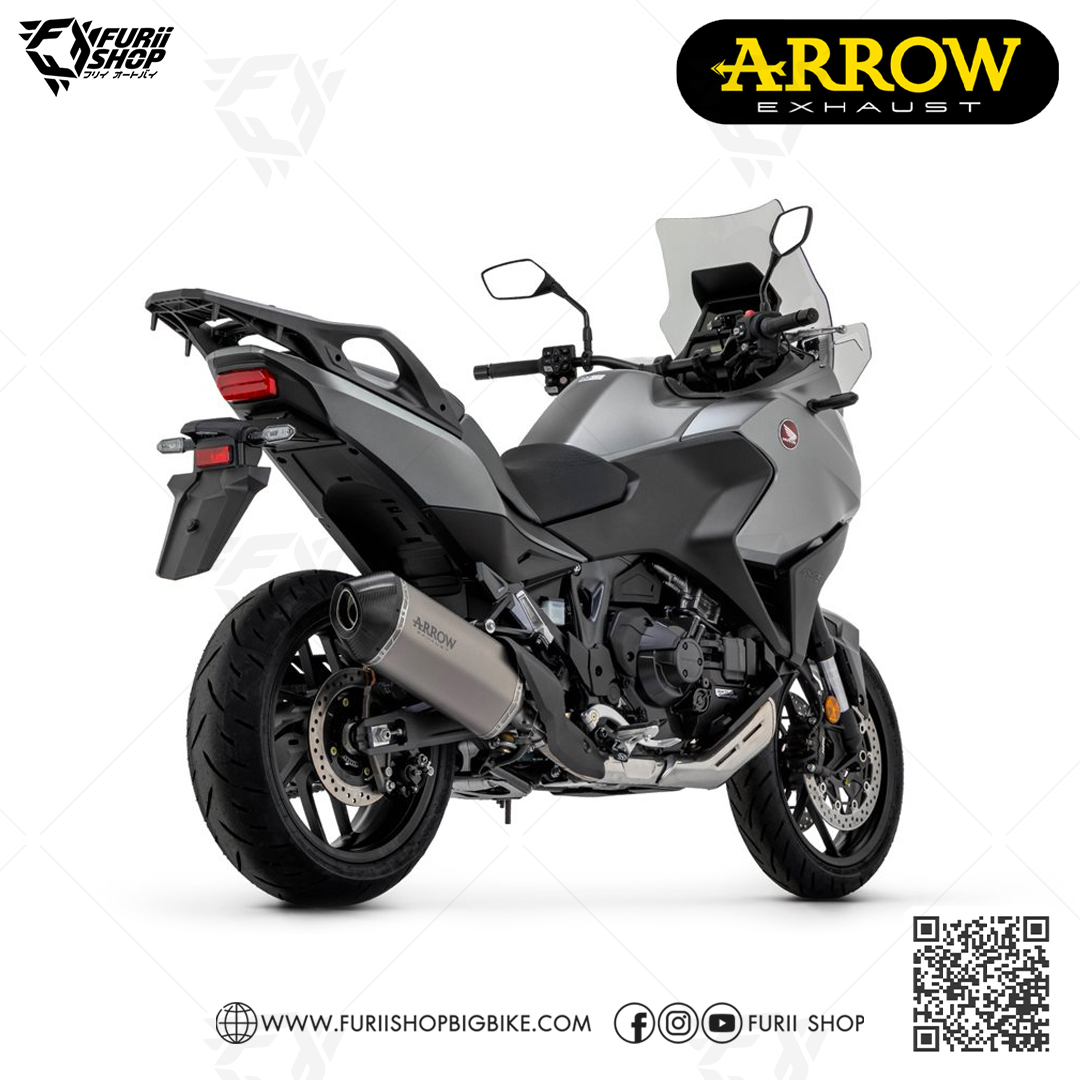 ท่อมอเตอร์ไซค์ Arrow Slip on Sanora Titanium : for Honda NT1100 2022-2023