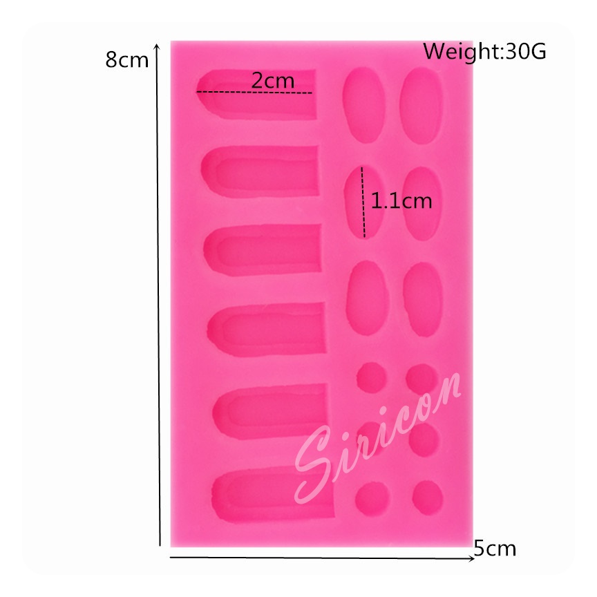 แม่พิมพ์ซิลิโคน หู ตา ปาก เลือกแบบ