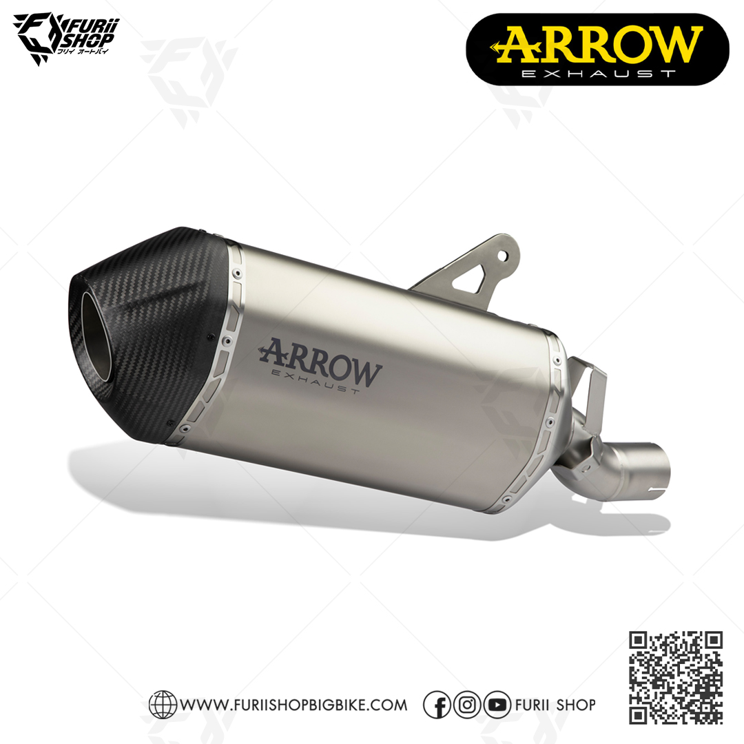 ท่อมอเตอร์ไซค์ Arrow Slip on Sanora Titanium-Carbon : for Honda AfricaTwin 2020-2023 CRF1100L
