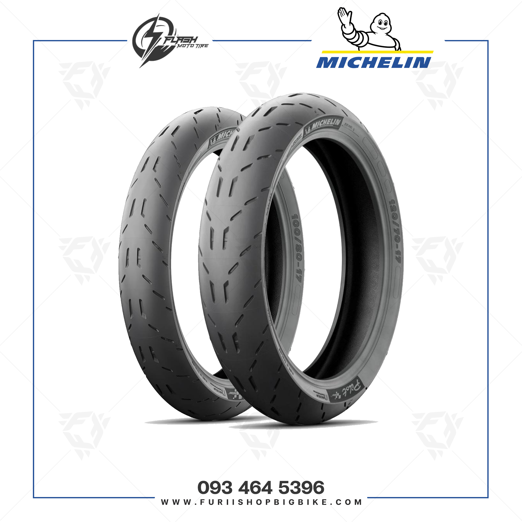 ยาง/ยางรถมอเตอร์ไซค์/ยางบิ๊กไบค์ MICHELIN PILOT MOTO GP : 120/70-17 M/C 58S TL