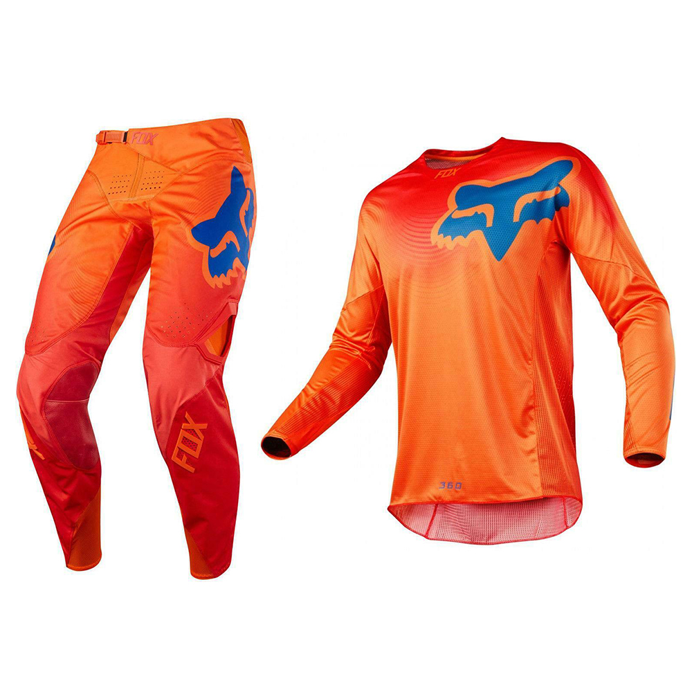 ชุดวิบาก ชุดขี่มอเตอร์ไซค์วิบาก Motocross-180 ส้ม-แดง