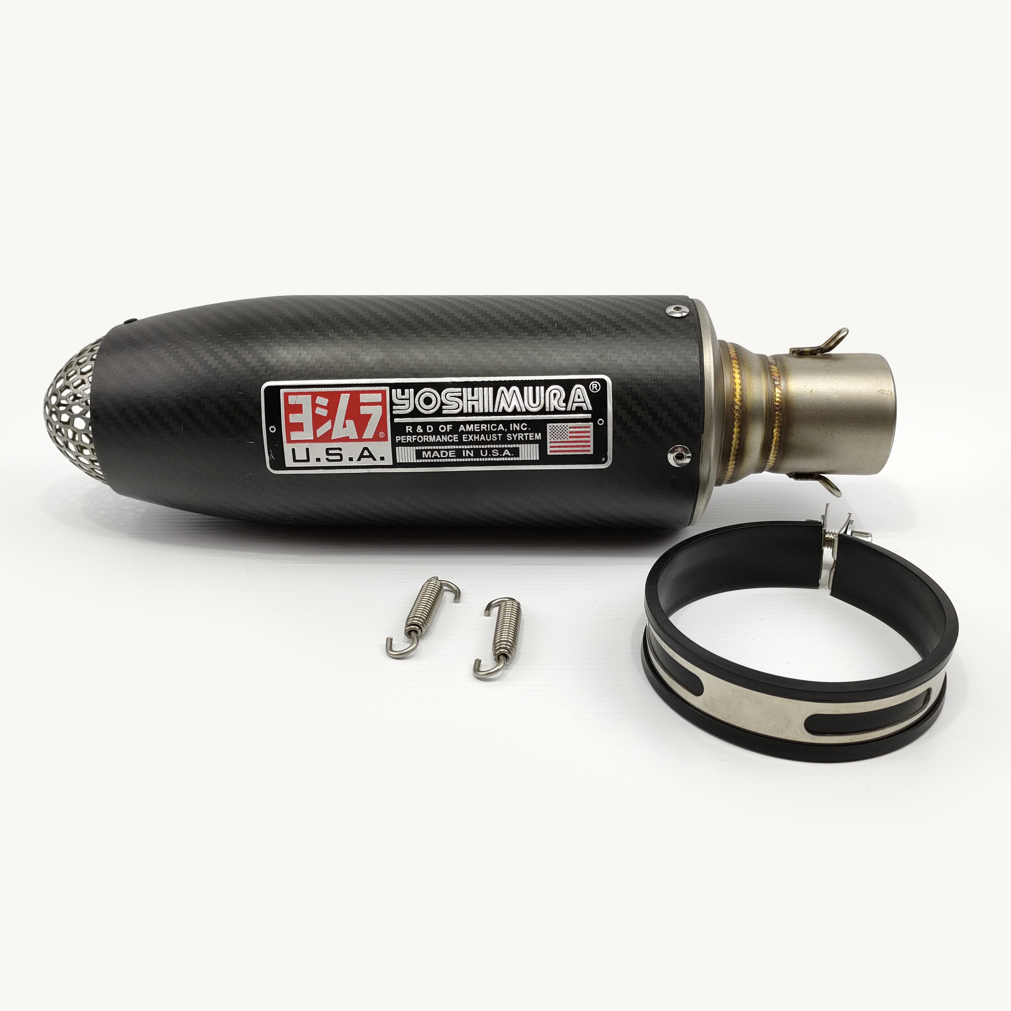 ปลายท่อสูตร ปลายท่อแต่ง yoshimura เพียวคาร์บอน สวมคอ 2 นิ้ว ยาว 14 นิ้ว