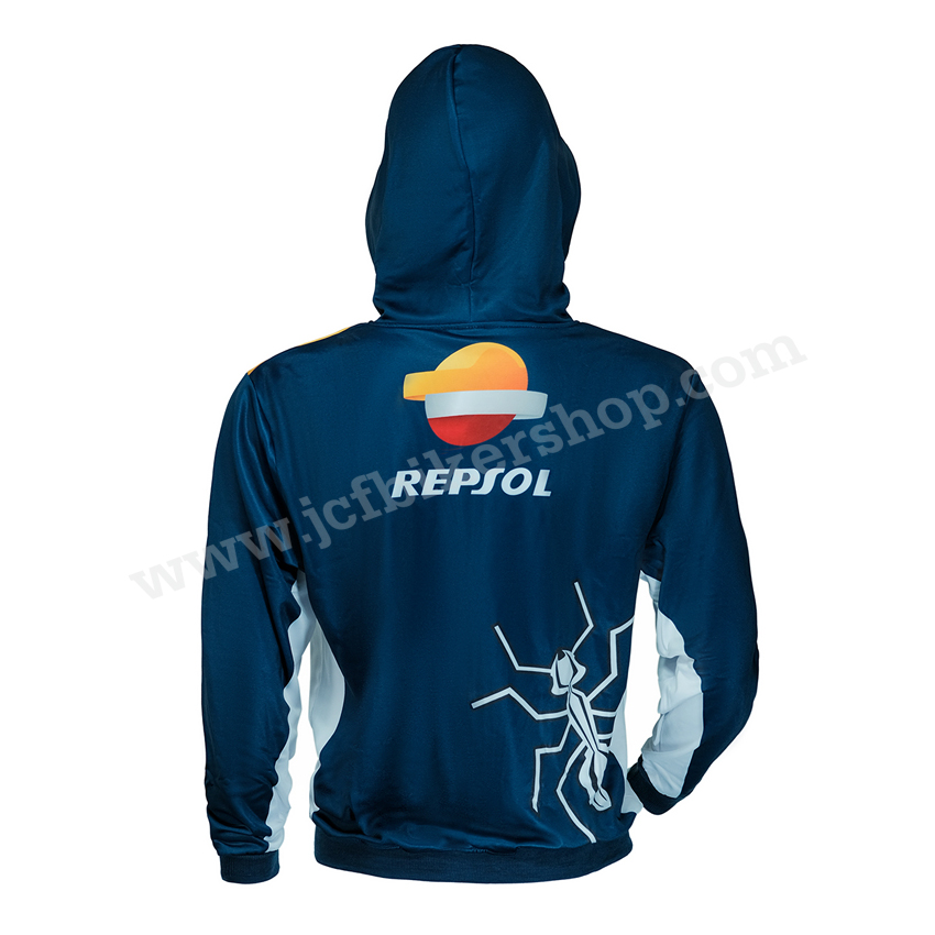 เสื้อฮู้ดมอเตอร์ไซค์ เสื้อฮู้ดบิ๊กไบค์ ผ้าCoolmax แห้งไวสีไม่ซีดไม่ยับ โมโตจีพี REPSOL 93