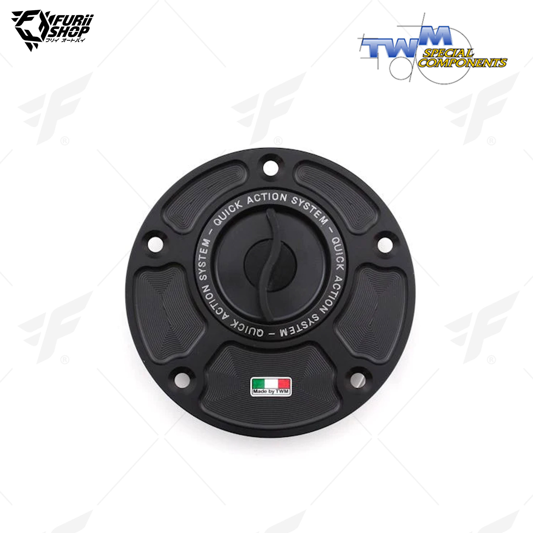 ฝาถังน้ำมัน Aluminium Fuel Cap TWM TDPR.01 : for Ducati MONSTER – All Models 93-07/MONSTER 797/821/1200/S/R/MONSTER 950 2021/748/916/996/998/848/1098/1198/SUPERSPORT/S/950 17-21