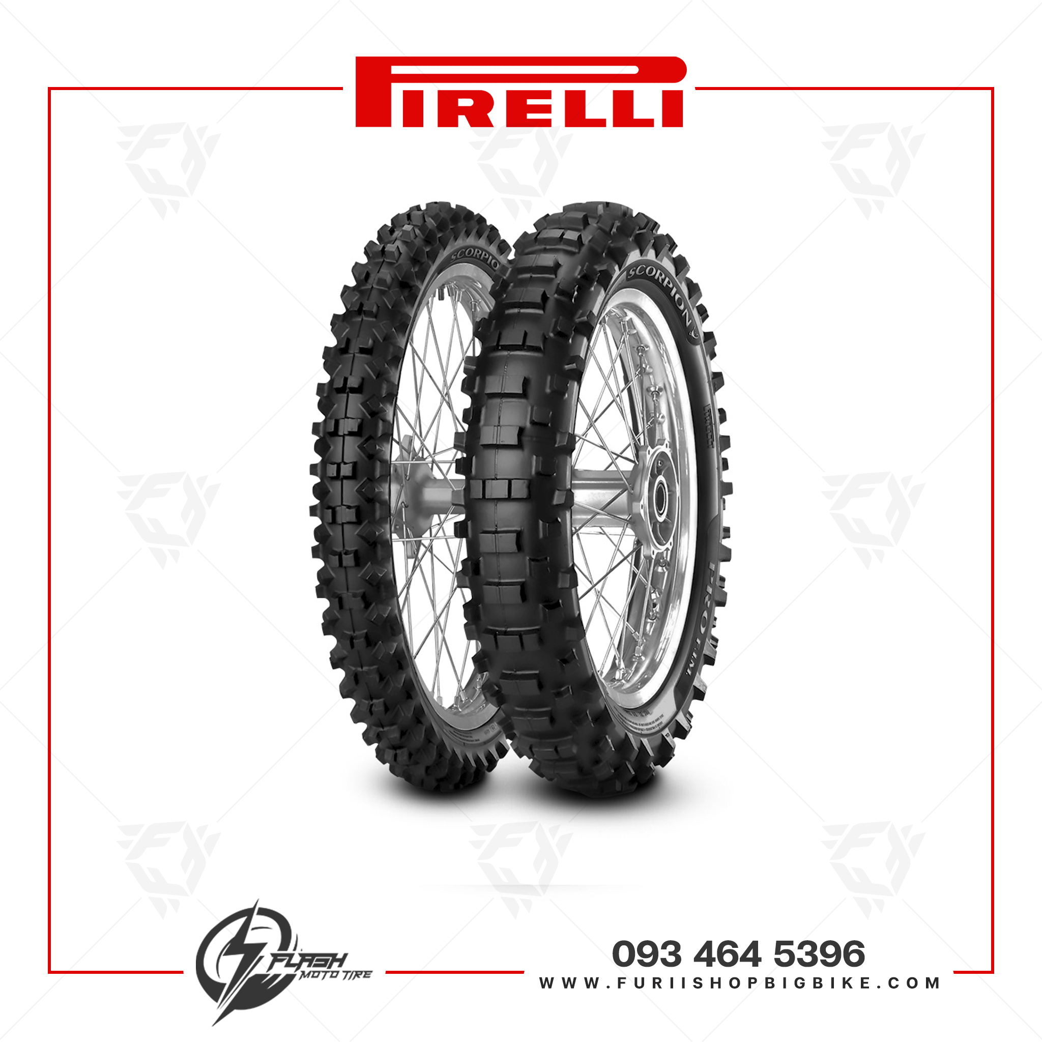ยางมอเตอร์ไซค์ Pirelli SCORPION PRO FIM. : F 90/90-21 M/C 54M M+S ยางเอ็นดูโร่ ออฟ-โมโตครอส