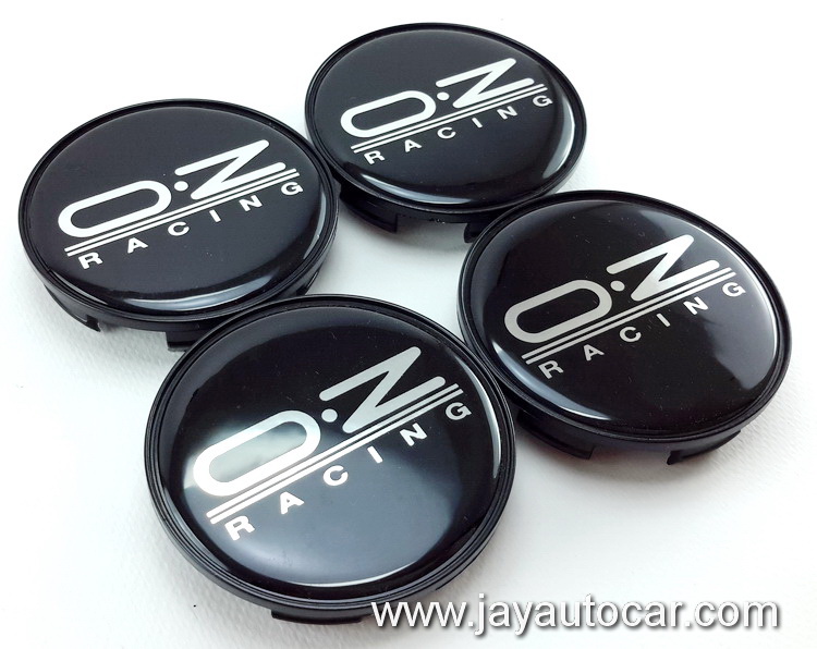 ฝาล้อรถยนต์ OZ RACING สำหรับ ล้อแม็ก สติ๊กเกอร์ OZ RACING สีดำ ขนาด 65 มิล 1ชุด 4ชิ้น 65mm.