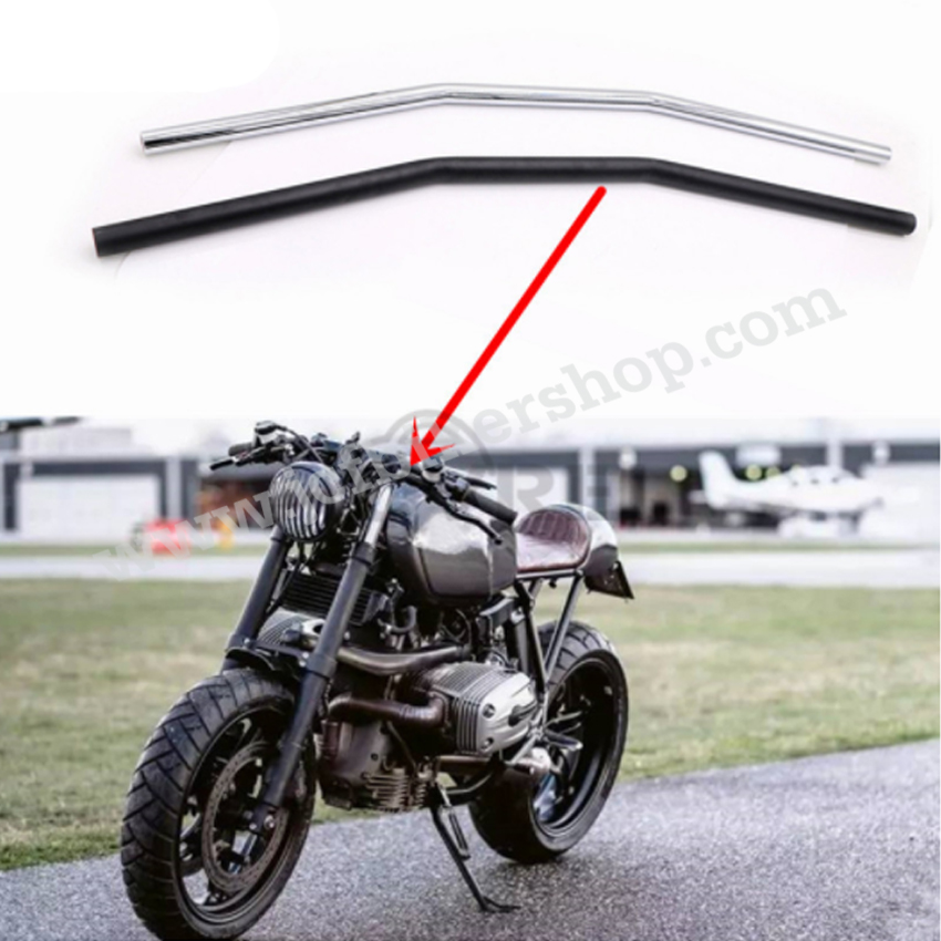 แฮนด์บาร์ผอมทรงโค้ง ขนาด22 mm. ความยาว 72 cm