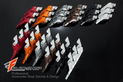 การ์ดบังโช๊คหน้า biker for Kawasaki ER6N Front Fork Guards คาวาซากิ ER6N