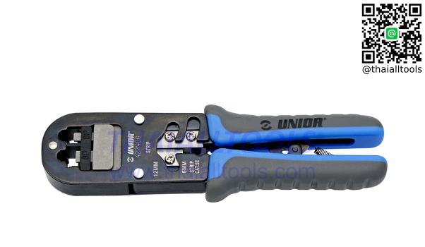 คีมย้ำหัว RJ (MODULAR CRIMPING PLIERS) ย้ำสายแลนและสายโทรศัพท์ UNIOR