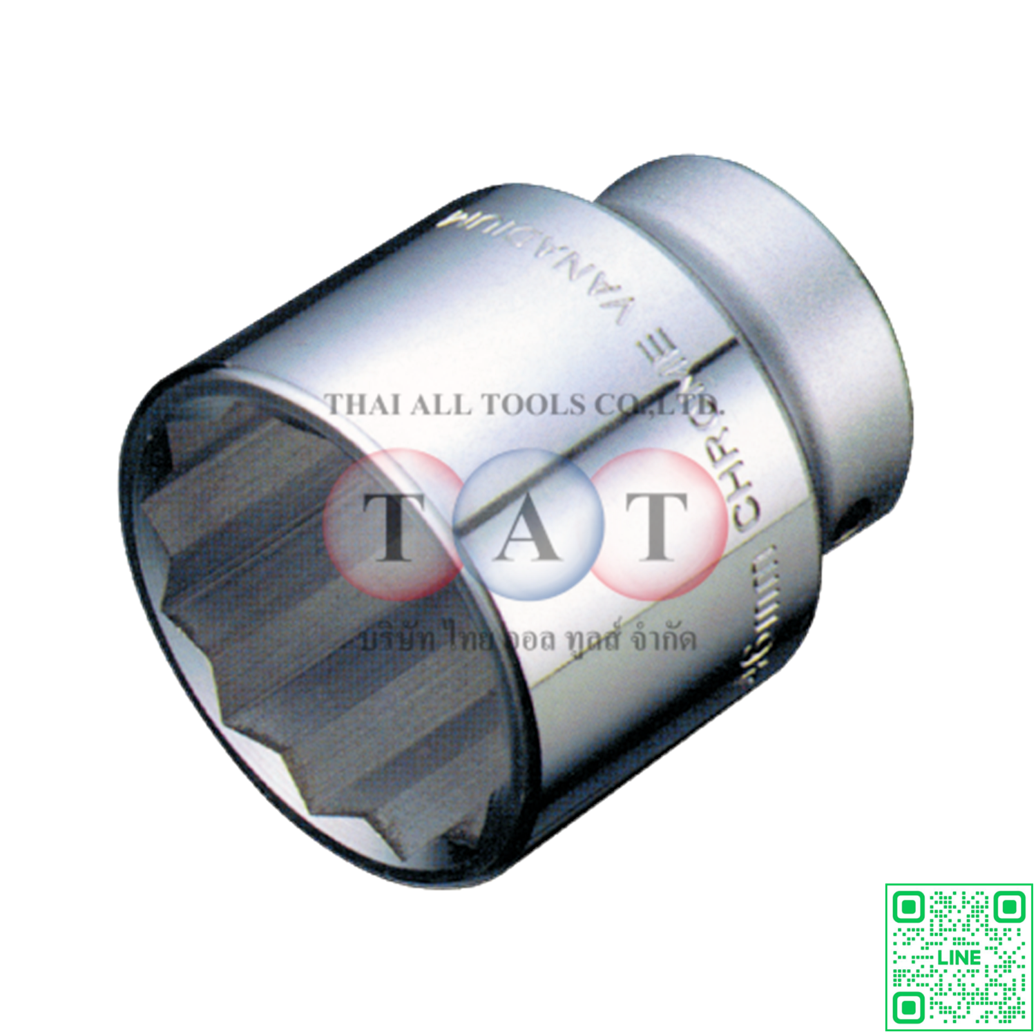 1" DR. 12PT FLANK SOCKETS (NICKEL & CHROME PLATED)