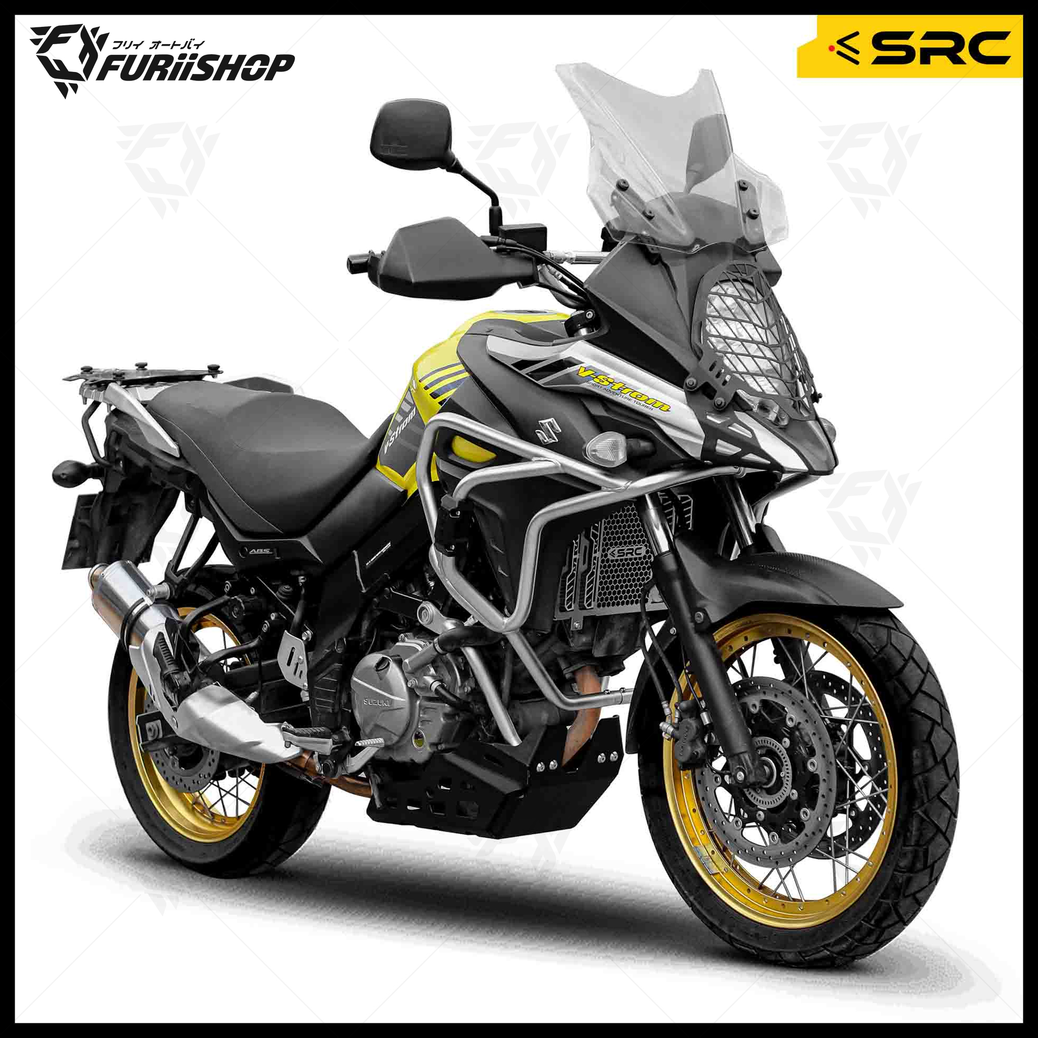 แคชบาร์ CRASH BAR FULL SET FOR SUZUKI V-STROM 650