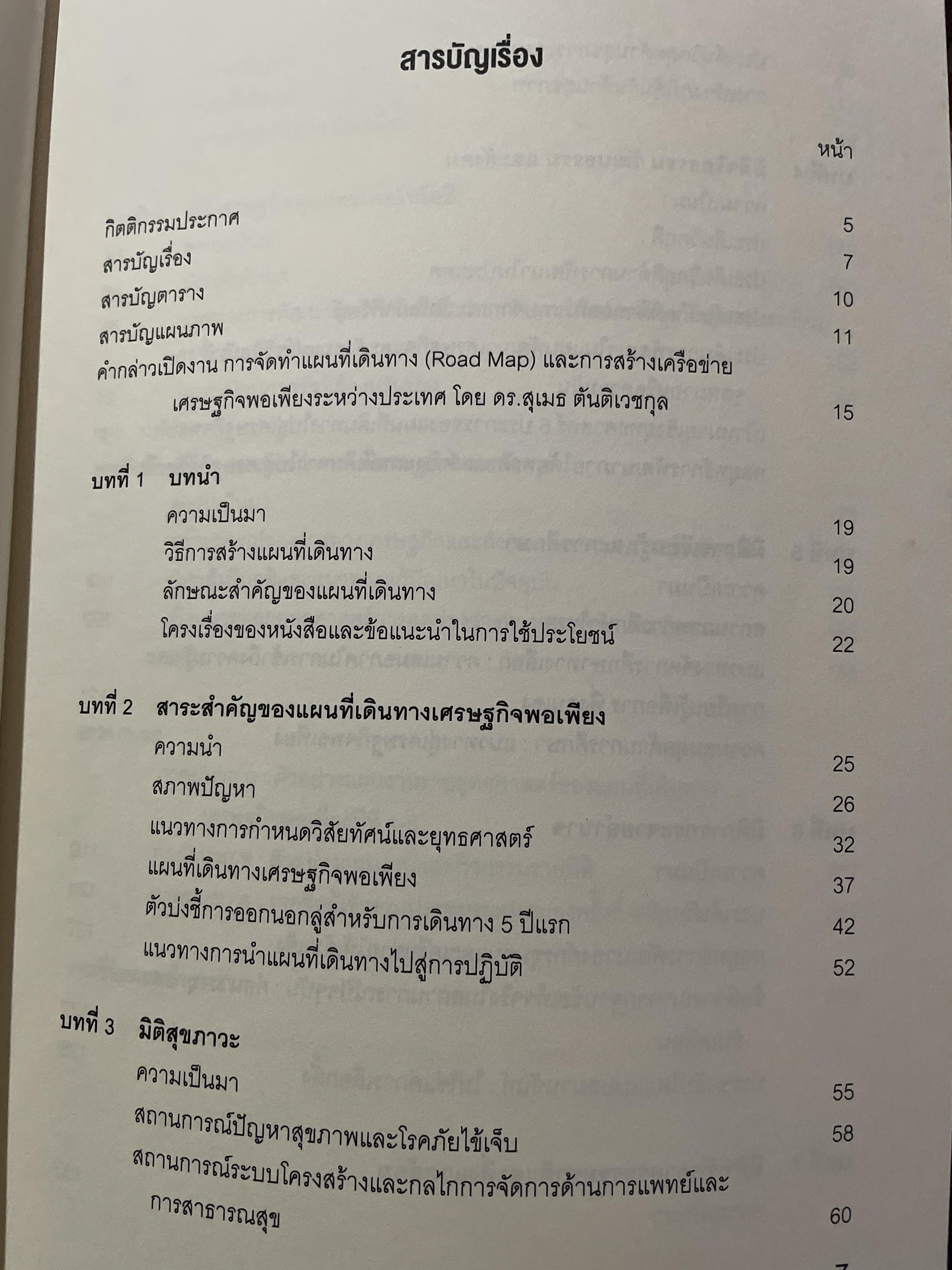 Road Map. แผนที่เดินทางเศรษฐกิจพอเพียง 1 กก.