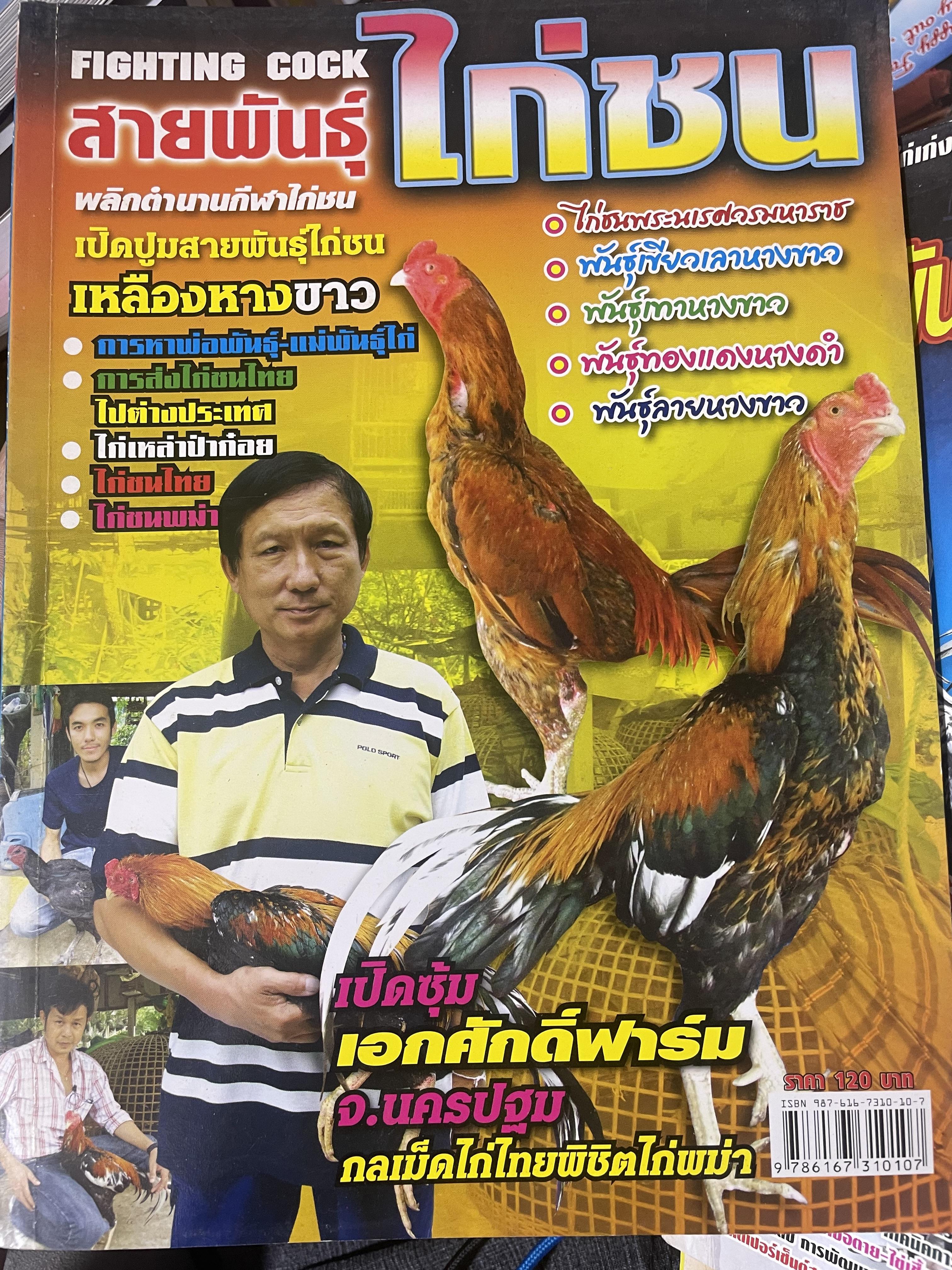 สายพันธุ์ไก่ชนรวม 3 เล่ม พลิกตำนานกีฬาไก่ชน เปิดปูมสายพันธุ์ไก่ชน เหลืแงหางขาว ฯลฯ 4 กก.