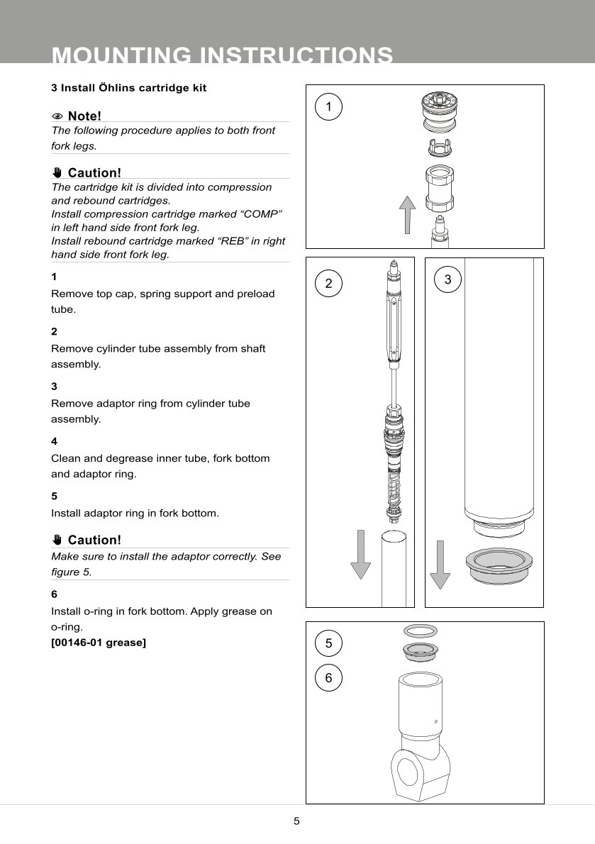 สปริงโช้คหน้า Ohlins FKR115 For Ducati Panigale V2 2020-2023