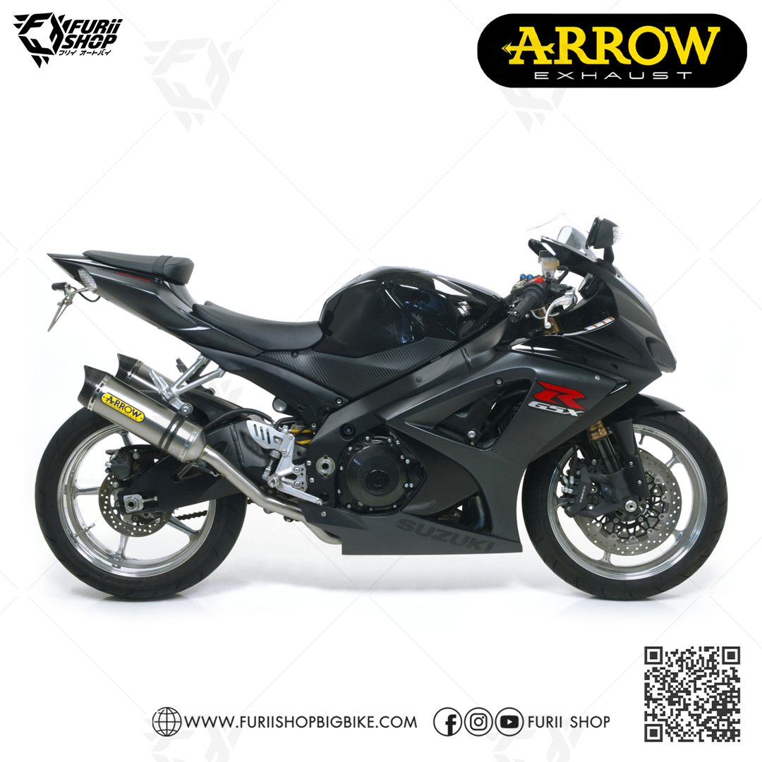 ท่อมอเตอร์ไซค์ Arrow Slip on Titanium : for Suzuki GSXR1000 07-08