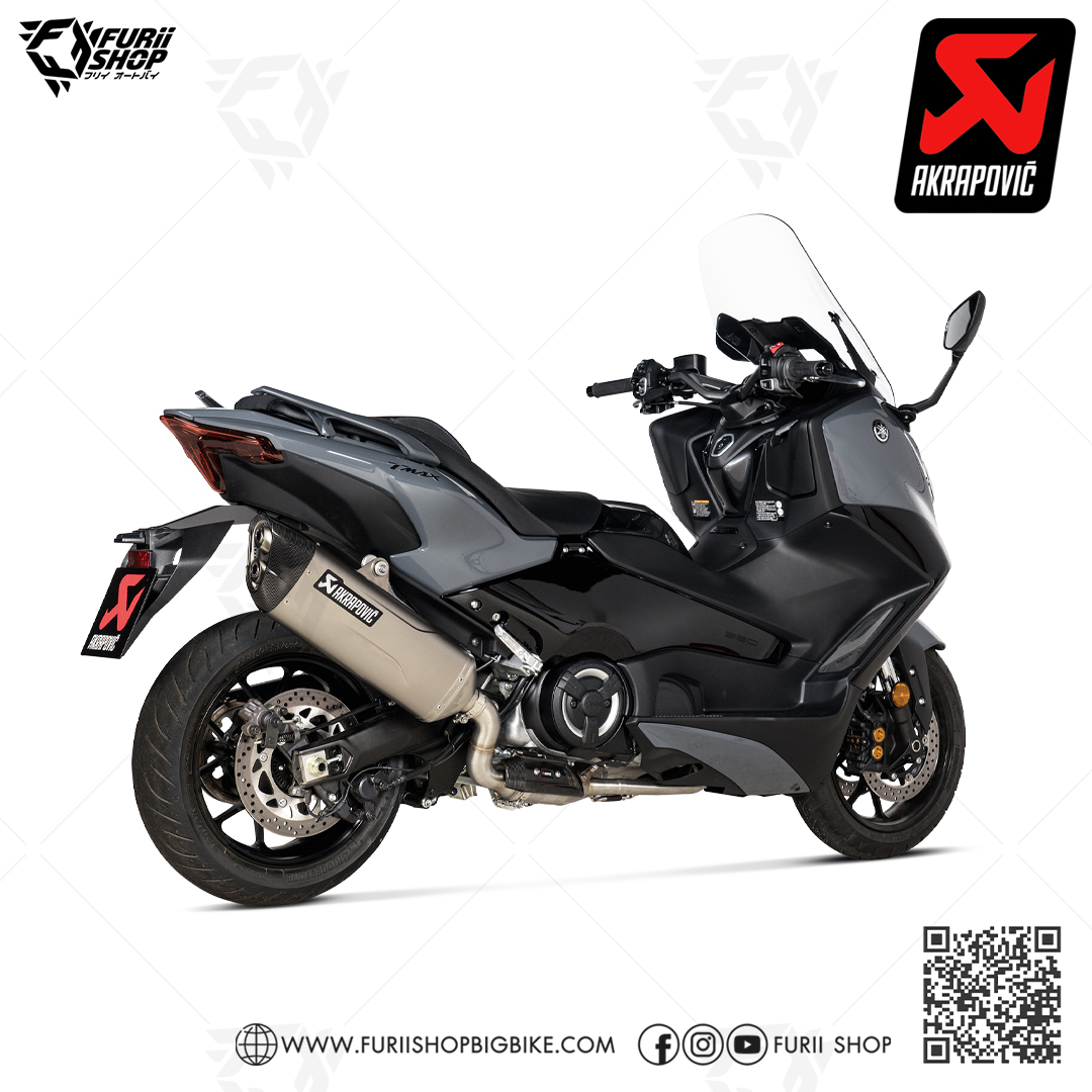 ท่อแต่ง Akrapovic Titanium GP ปลายดาบ : for Yamaha TMAX530 SX/DX 2017-2019 & TMAX560 2020-2021 & All new Tmax560 2022-2023
