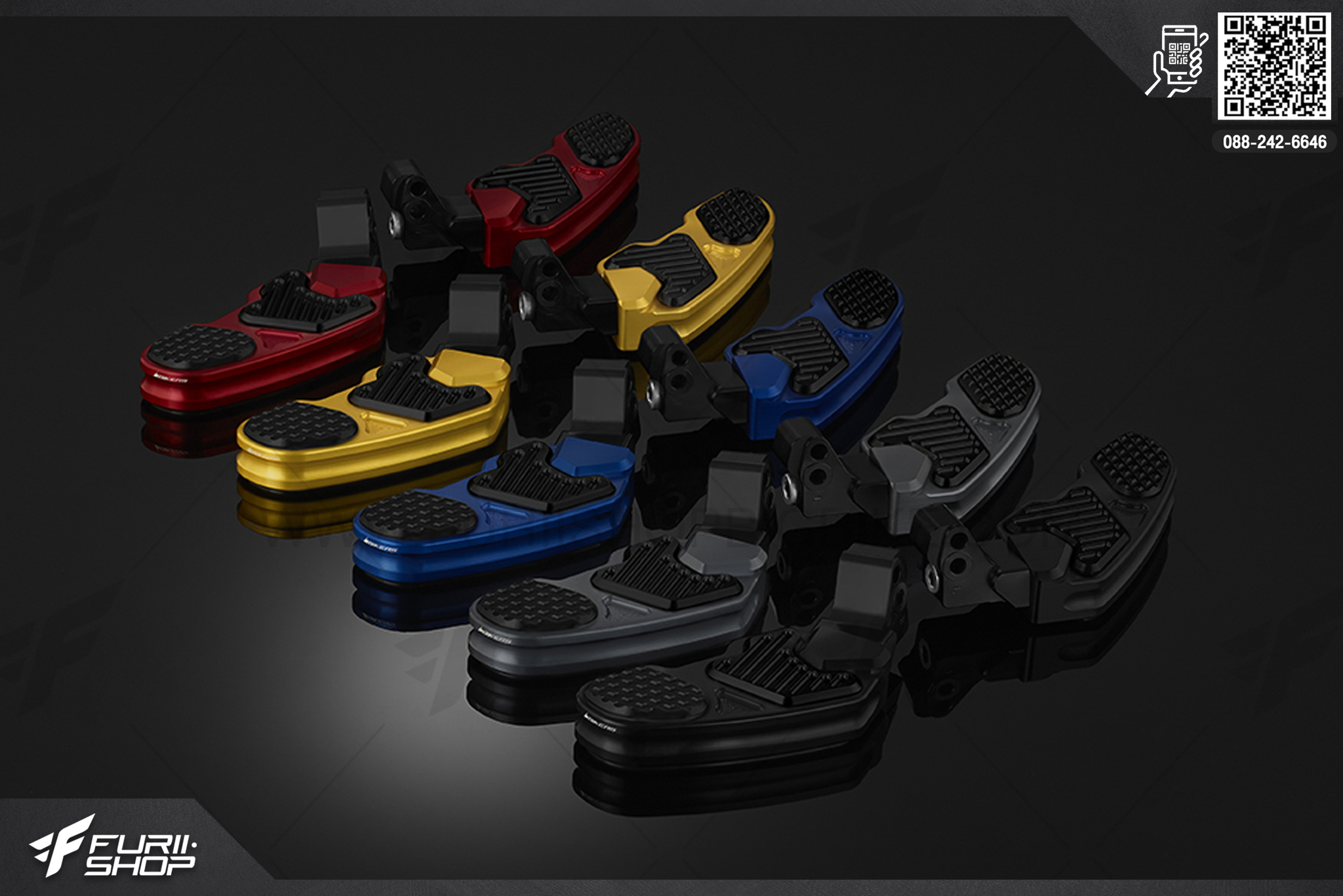 พักเท้าหลัง (Rear Footrests) Bikers Honda PCX 150 (2018-2020)