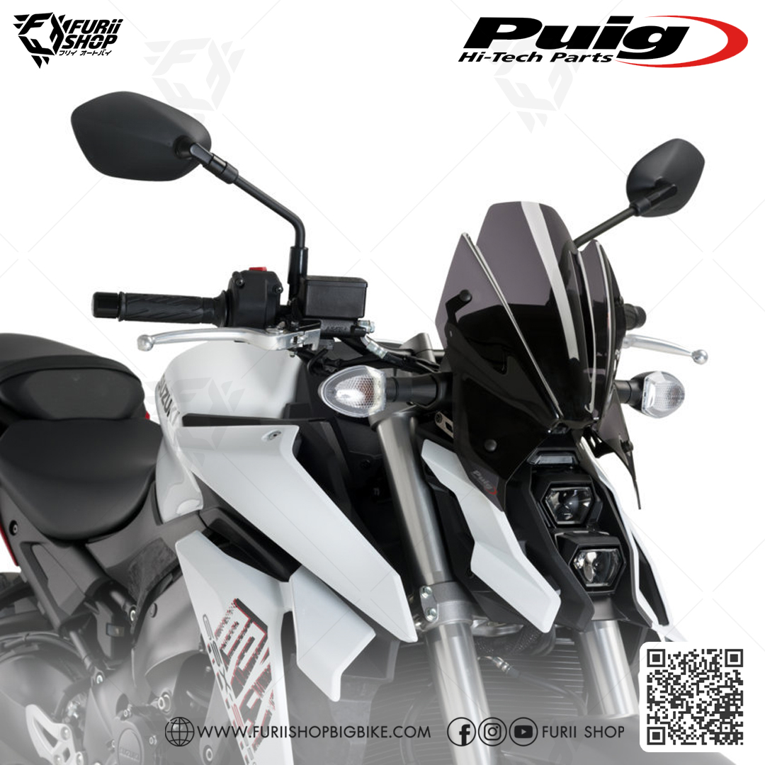 ชิลด์หน้า Puig Windshield Sport (NAKED) : for Suzuki Gsxs1000 21-22